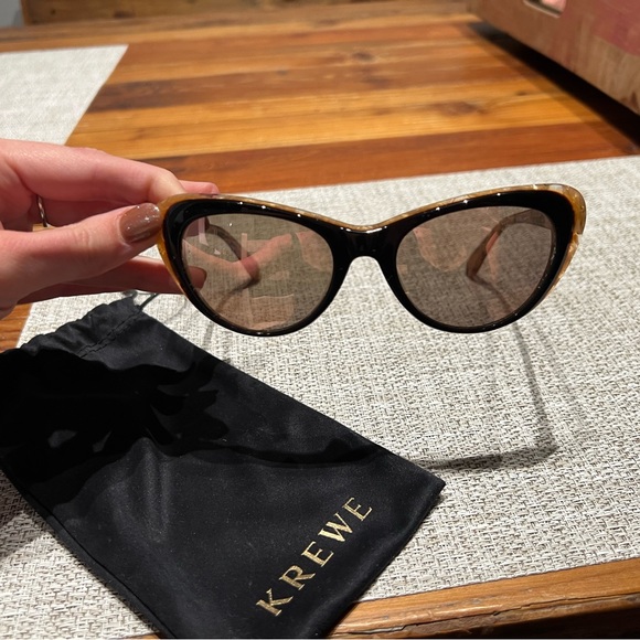 KREWE Accessories Krewe Irma Rounded Mirrored Sunglasses In Zulu